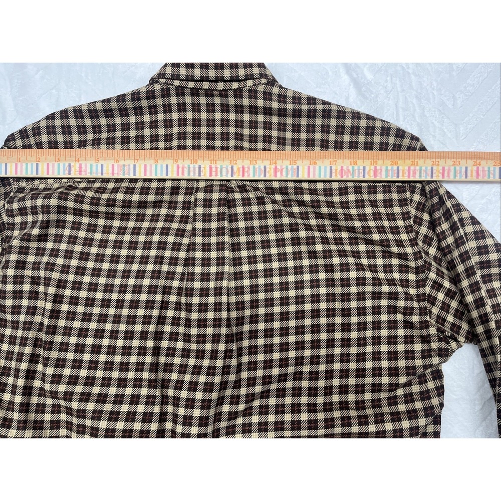 Burberry Mens Button Up Shirt Multicolor Plaid Cotton Long Sleeves USA Large - Picture 11 of 12